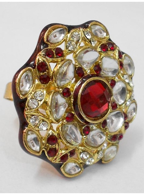 Kundan Finger Ring